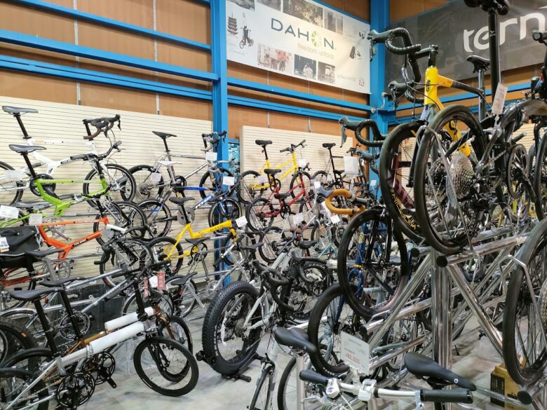 300台以上の自転車展示